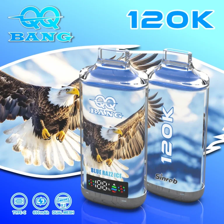 QQBang kristály stílusú eldobható vape 120K puff