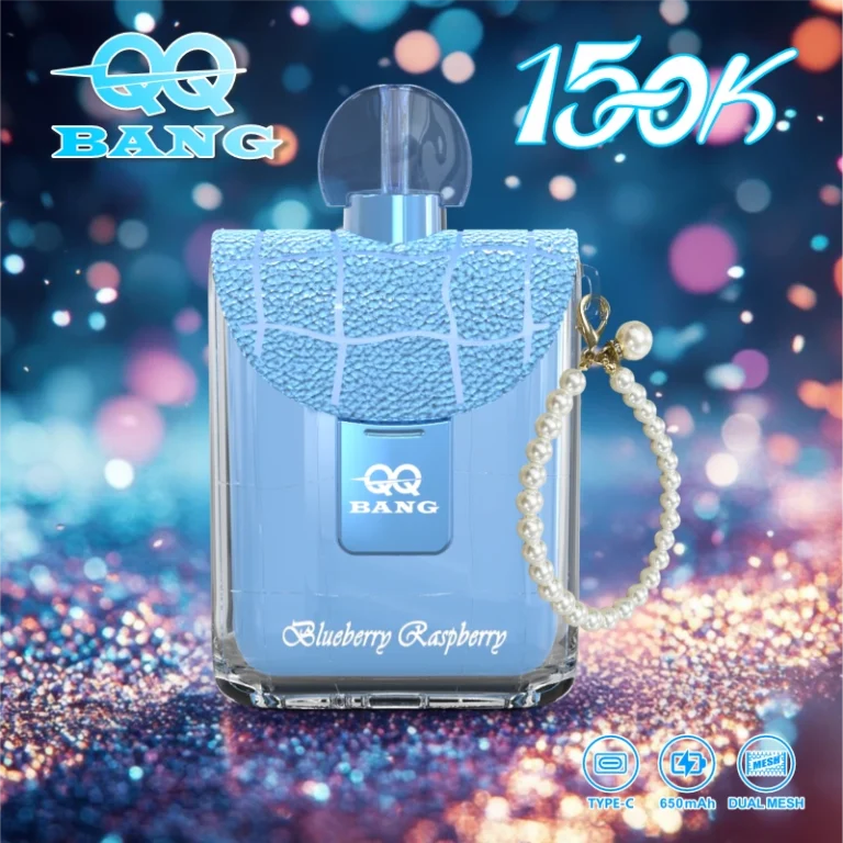 QQ Bang parfümös üveg stílusú 150K Puffs eldobható vape