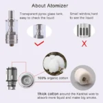 kamry k1000 Plus porlasztó 2ml üres tartály
