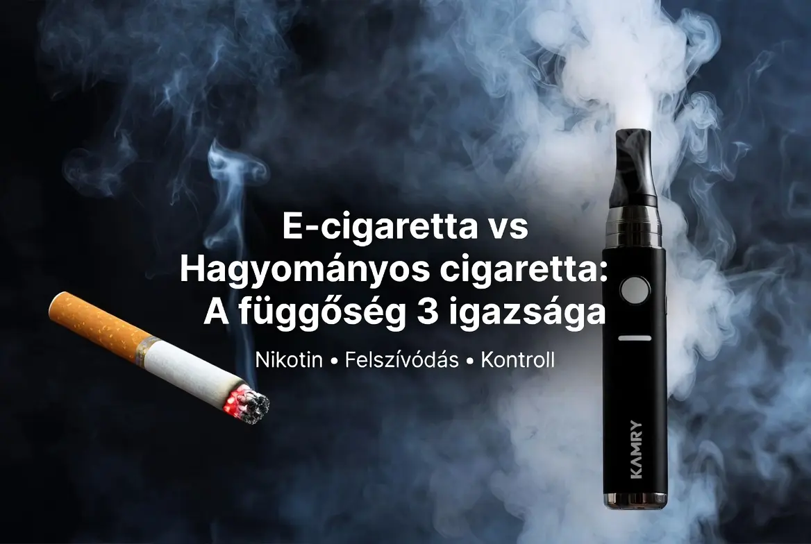 E-cigaretták kontra hagyományos cigaretták: Három igazság a függőségről