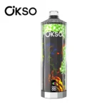 OKSO Shisha Hookah Mega 50k Eldobható E-cigaretta 50000 Fújás Triple Mesh Tekerccsel
