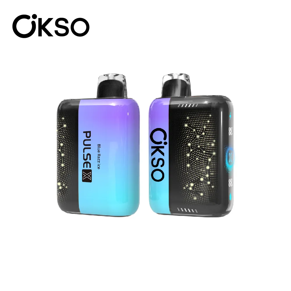 OKSO 25K Puffs PULSE X 3D ívelt LED képernyő újratölthető eldobható vape