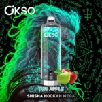 OKSO Shisha Hookah Mega 50k Eldobható E-cigaretta 50000 Fújás Triple Mesh Tekerccsel