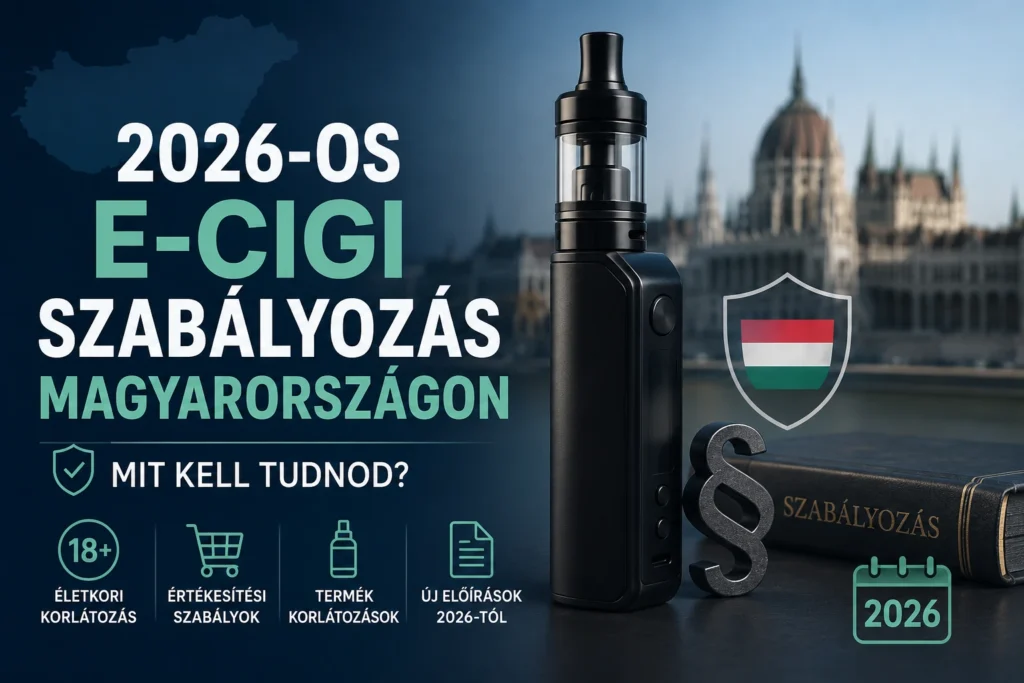 2026 e-cigi szabályozás Magyarországon – törvények és biztonságos vásárlás