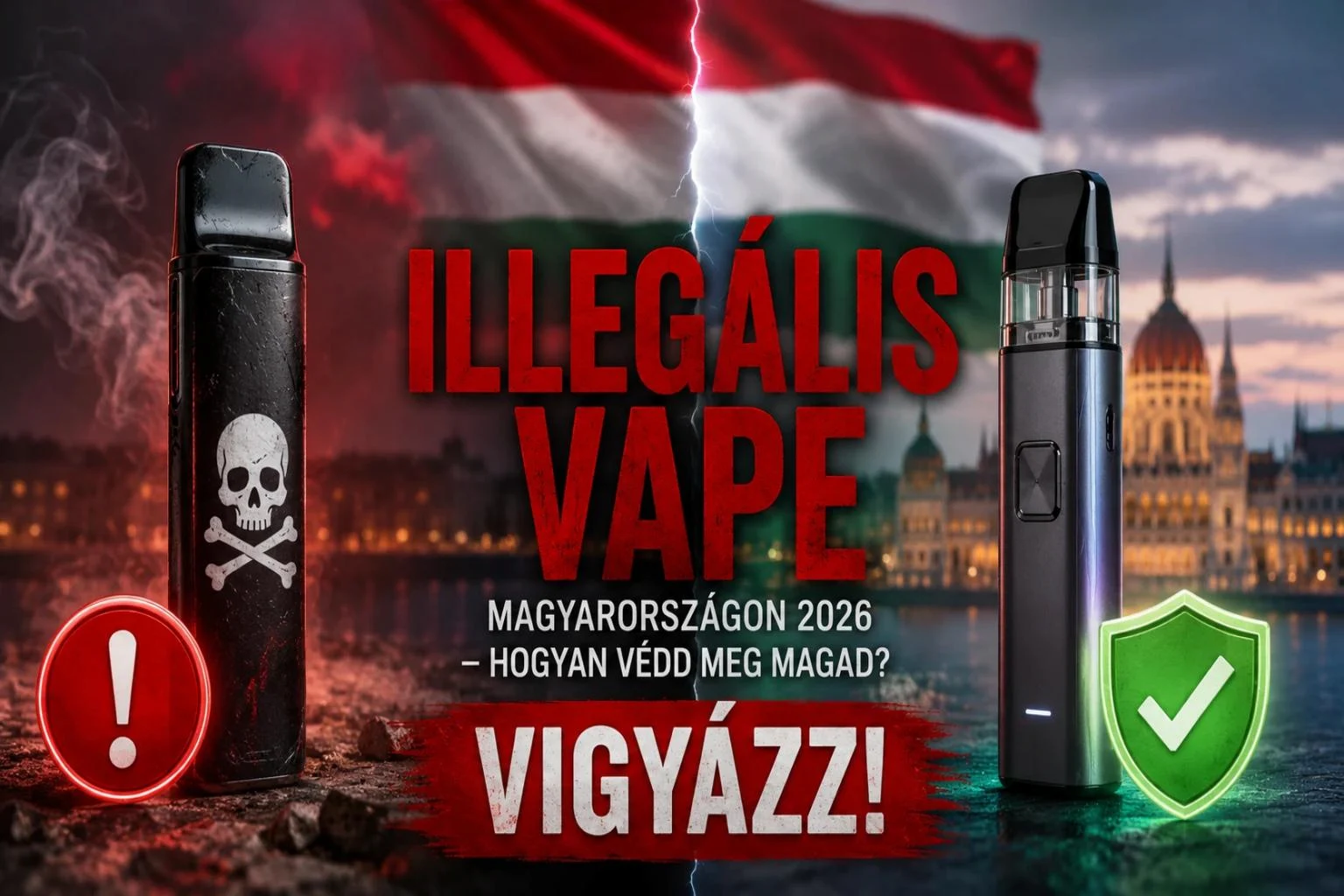 Illegális vape Magyarországon 2026 – hamisítvány és eredeti termék összehasonlítása