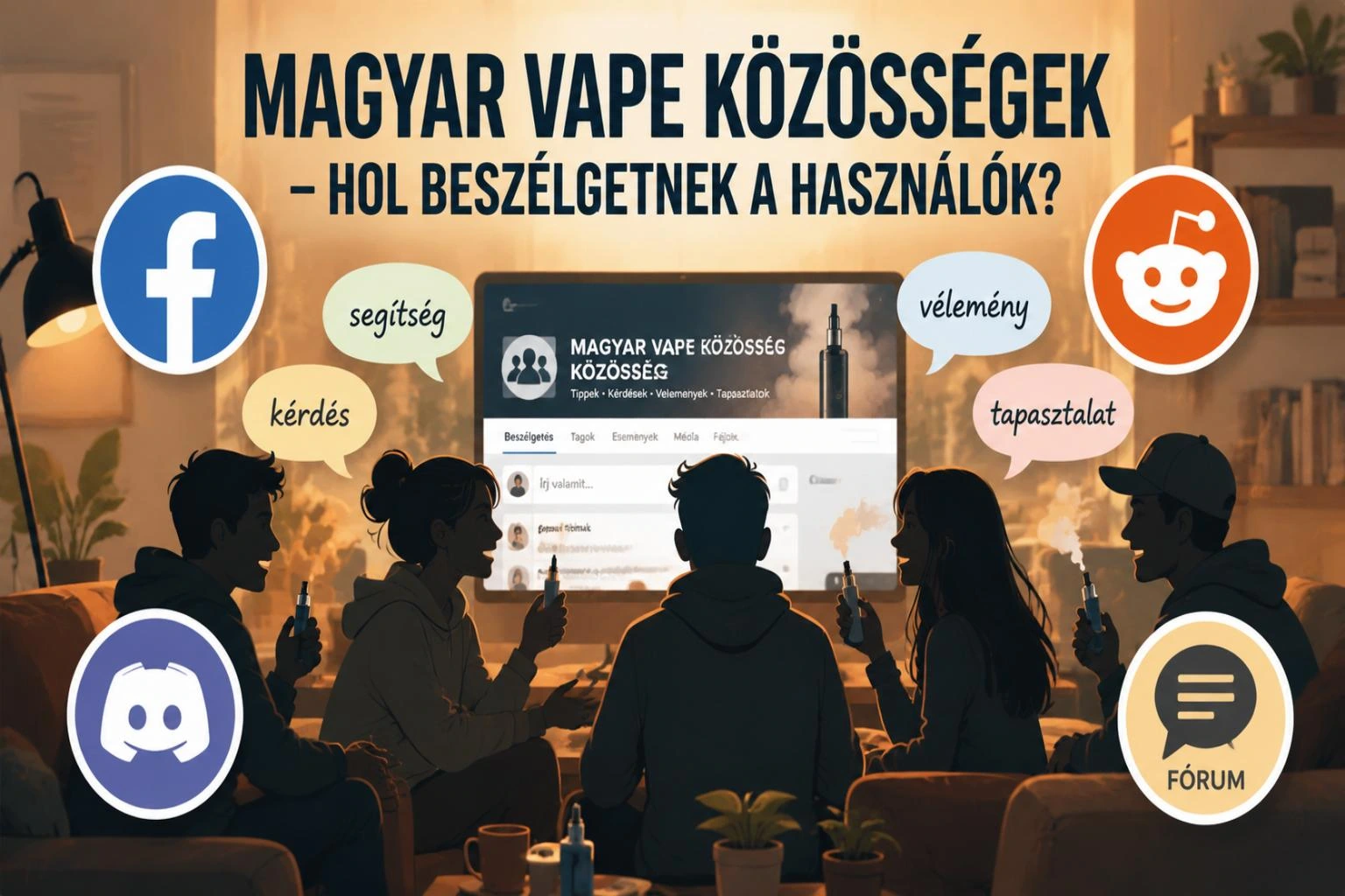 Magyar vape közösségek – Facebook csoport, Discord, Reddit, fórum