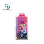 Fumot Leopard 40000 Blueberry Cherry Cranberry: triple berry blend, 40000 puffs, 700mAh Type-C, dual mesh coil, digital display, 0-5% nicotine.