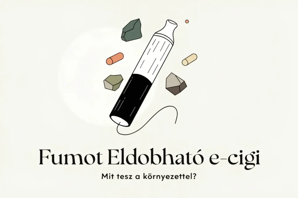 Eldobható e-cigi környezeti hatása – összehasonlítás a fenntartható Fumot pod rendszerrel