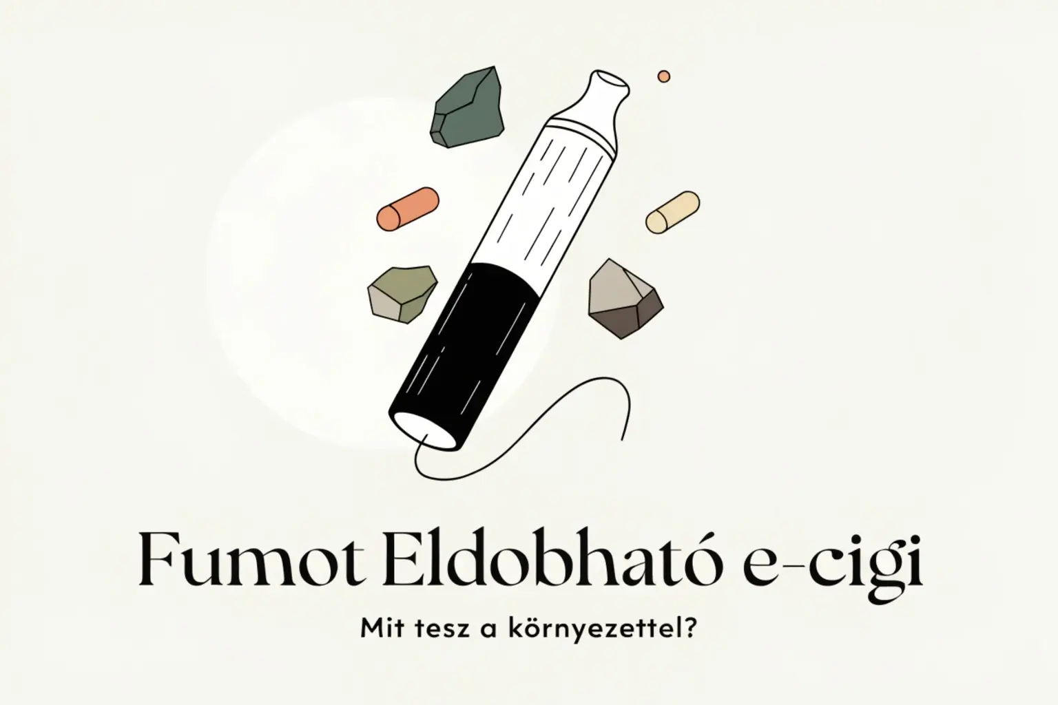 Eldobható e-cigi környezeti hatása – összehasonlítás a fenntartható Fumot pod rendszerrel