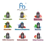 Fumot Tornado 25000 disposable vape with 1.77-inch touch screen and dual mesh coil