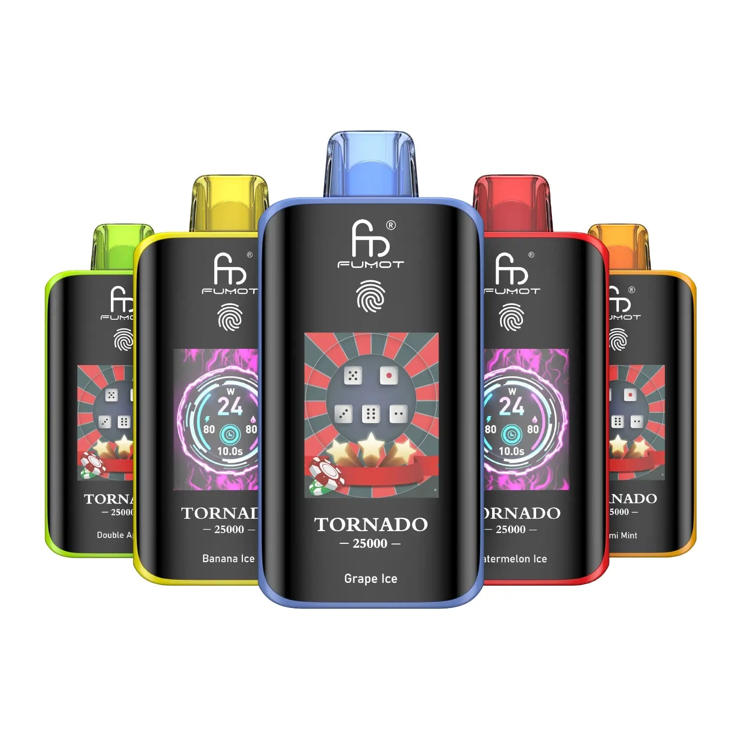 Fumot Tornado 25000 Disposable Vape – 25K Puffs with 1.77″ Touch Screen Fumot Tornado 25000 disposable vape with 1.77-inch touch screen and dual mesh coil