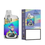 Fumot Tornado Box Pro 22000 disposable vape with transparent oil tank and LED indicator