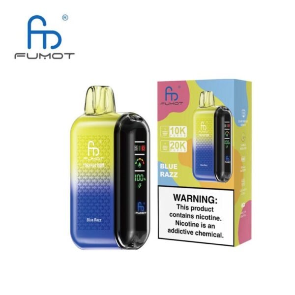 Fumot Tornado 20000 Blue Razz disposable vape