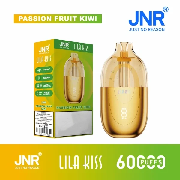 JNR Lila Kiss 60000 Puffs passion fruit kiwi Vape Australia