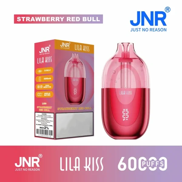 JNR Lila Kiss 60000 Puffs strawberry red bull Vape Australia