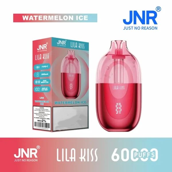 JNR Lila Kiss 60000 Puffs Watermelon lce Vape Australia